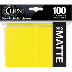 Ultra Pro - Pro Matte Eclipse: Deck Protector 100 Count Pack - Lemon Yellow